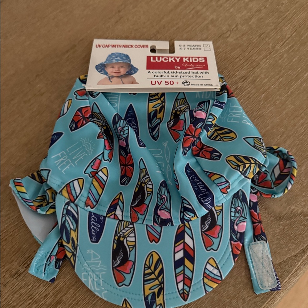 Blue UV Cap with Neck Cover